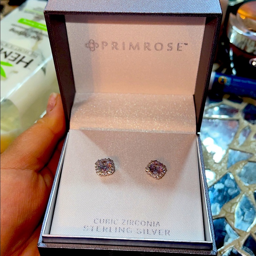 Sterling Silver Cubic Zirconia Earrings
